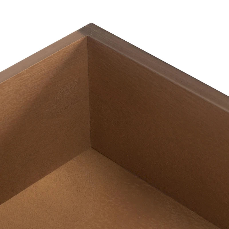 Traditional carved writing desk with 2 drawers and an open frame design, suitable for a home office.