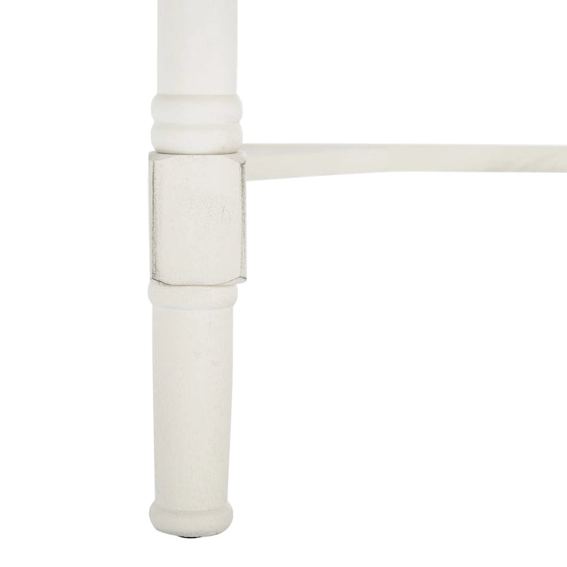 Traditional carved writing desk with 2 drawers and an open frame design, suitable for a home office.