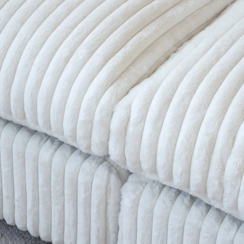 Modular Sectional Sofa with Removable Covers, Supports 400 lbs per Seat, Plush Fabric & Pine Frame