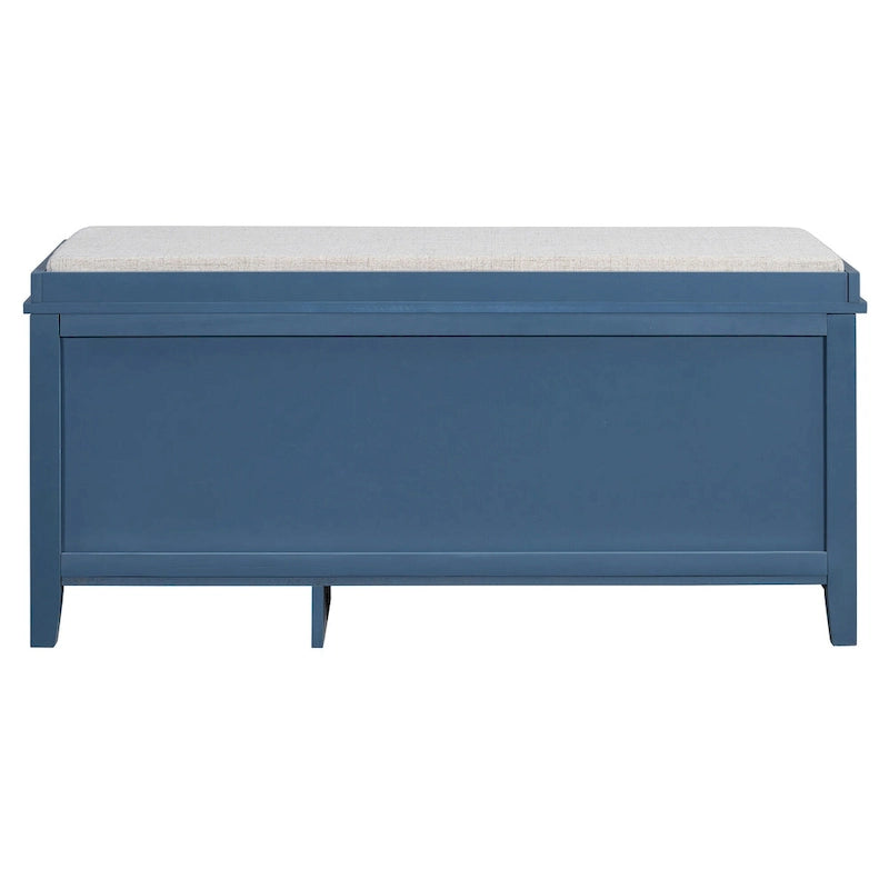 Shoe Storage Bench with Cushion, Rattan & Gold Handles, Adjustable Shelves, Supports 350 lbs Top Weight