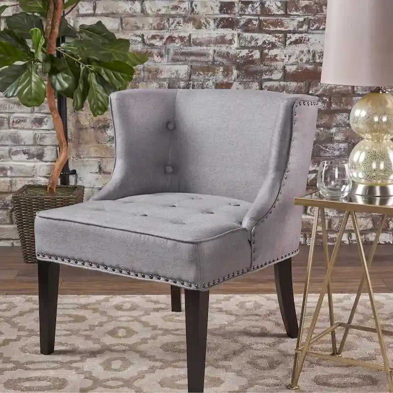 Armchair With Rivet Decoration
