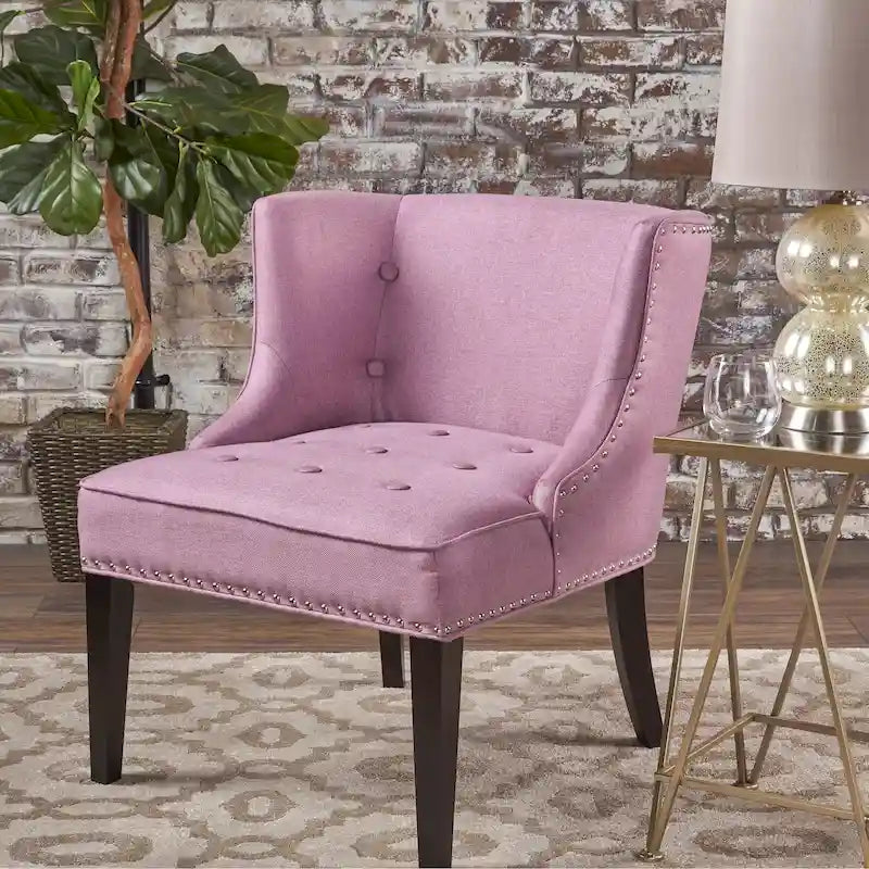 Armchair With Rivet Decoration