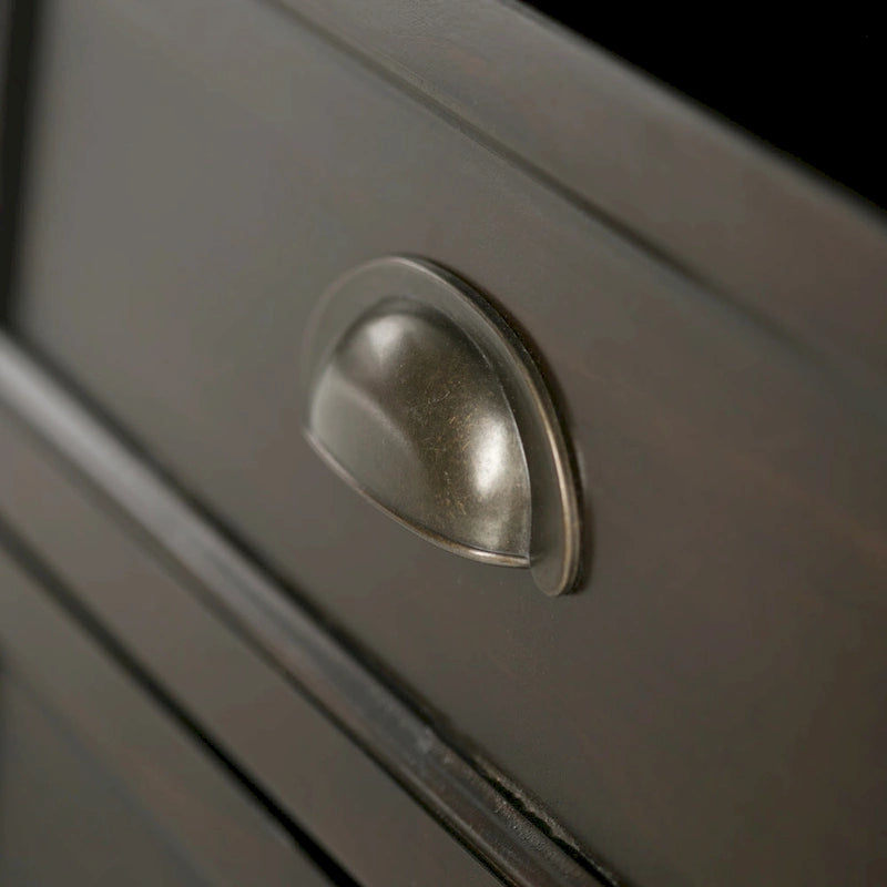 Solid Wood TV Stand for TVs up to 60", 54" Wide with Storage Cabinets & Drawers, Medium Saddle Brown Finish