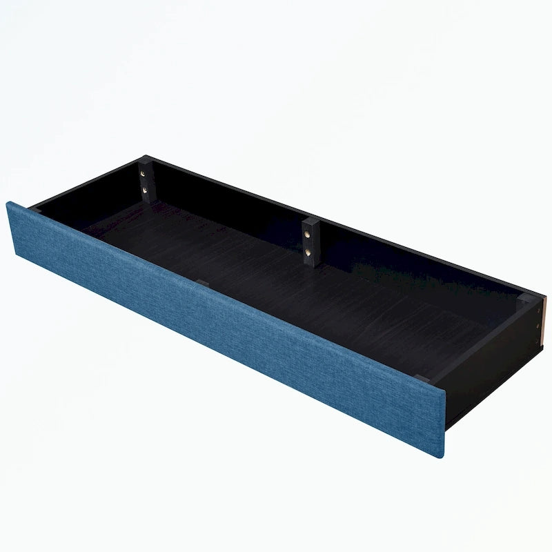 Queen Size Upholstered Platform Bed with Linen Headboard, Supports 500 lbs, No Box Spring Needed