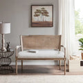 Madison Park Willshire Beige Reclaimed Natural Settee