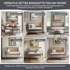 Natural cotton and linen two-seater sofa