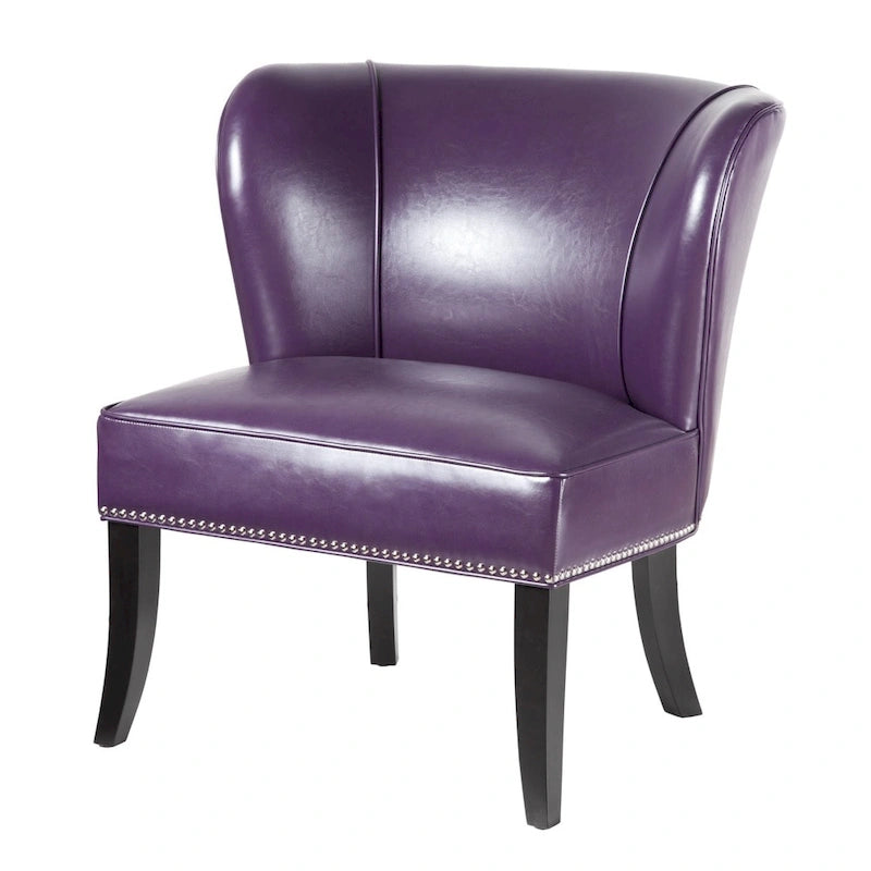 Purple Armless Leisure Chair