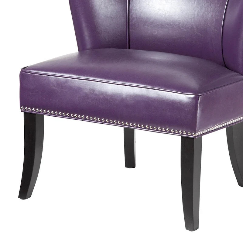 Purple Armless Leisure Chair