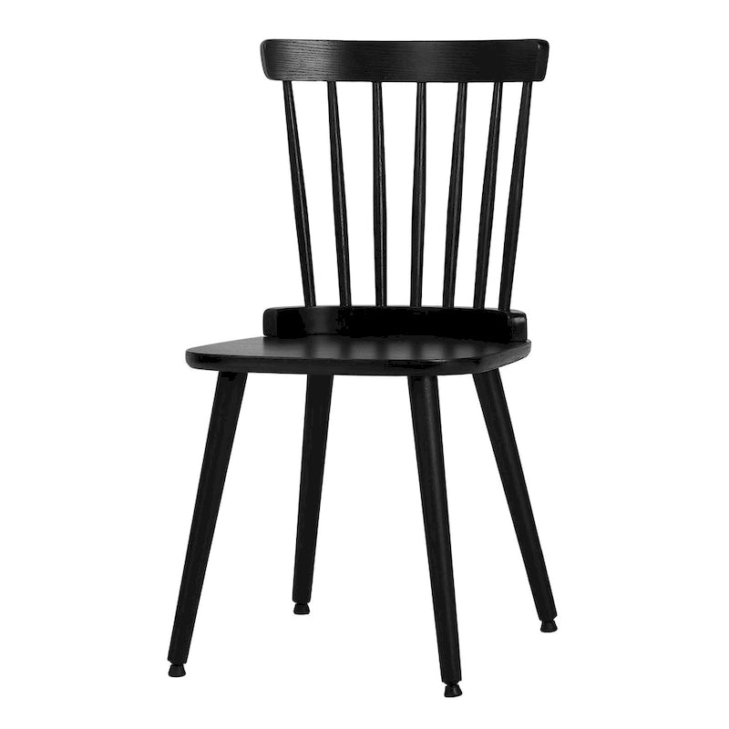 Set of 2/4 Solid Wood Windsor Chairs, 330 lb Capacity, Ergonomic Backrest, Anti-Slip Feet