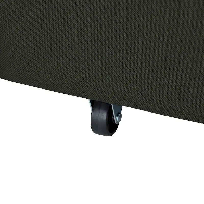 A convertible sofa bed, combined with "hidden storage" and an "L-shaped design," demonstrates its versatility.