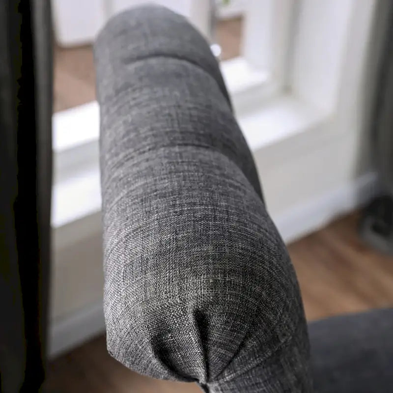 5-Piece Dining Set with Marble Tabletop & Upholstered Chairs, Country Style, 48" Table, 250 lb Chair Capacity