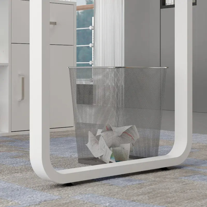 L-shaped Executive Desk With Drawer Cabinet for Home and Office Wrting