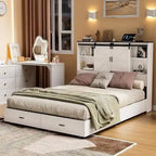 PAKASEPT Farmhouse Queen Size Bed Frame