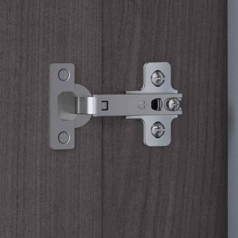 60W L-Shaped Corner Desk with Storage Cabinet, File Drawer & Keyboard Tray, Transitional Home Office Desk