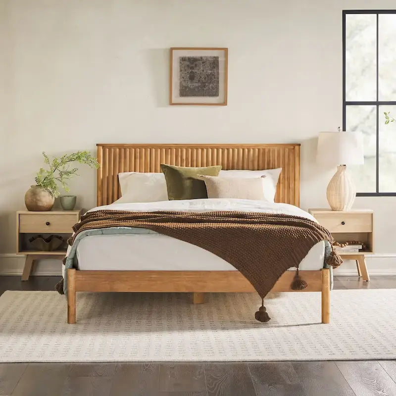 Middlebrook Designs Transitional Solid Wood Queen Bed