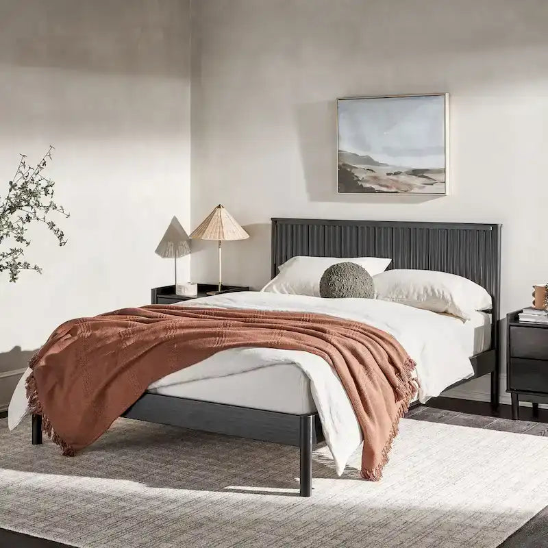 Middlebrook Designs Transitional Solid Wood Queen Bed