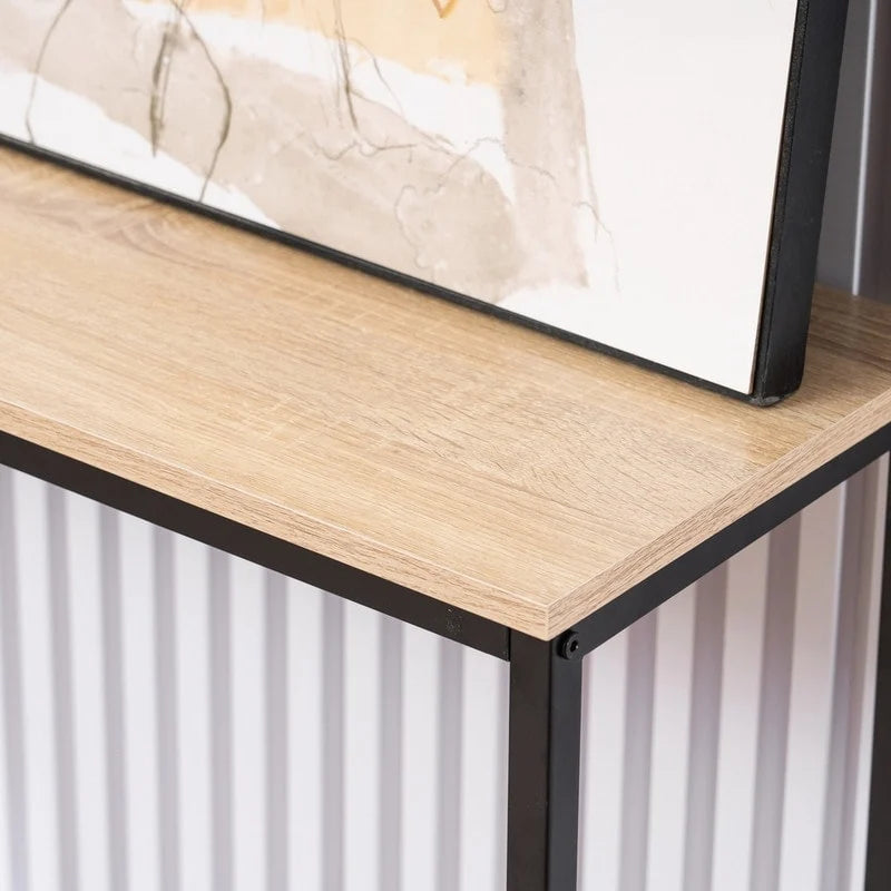 Entryway Console Table with Metal Frame, 41.34" Long Modern Industrial Design, Holds 55 lbs