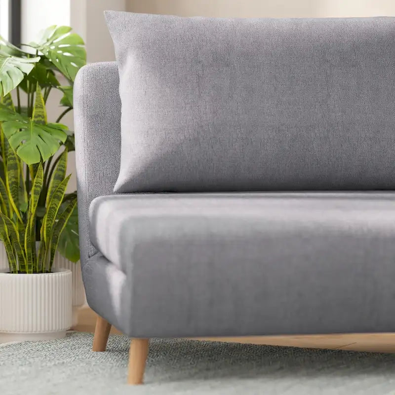 Convertible Sleep Chair to Twin Bed, 3-Position Recliner with Solid Wood Frame, 400 lb Capacity & Headrest Pillow