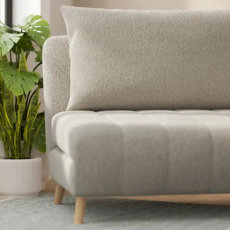 Convertible Sleep Chair to Twin Bed, 3-Position Recliner with Solid Wood Frame, 400 lb Capacity & Headrest Pillow