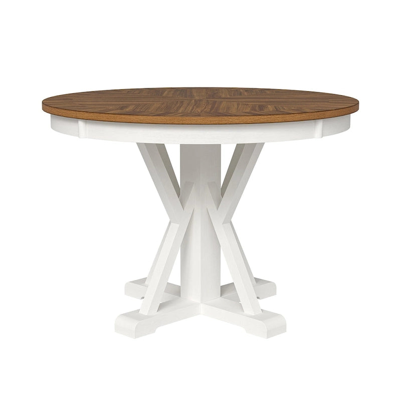 Country-Style Round Dining Table