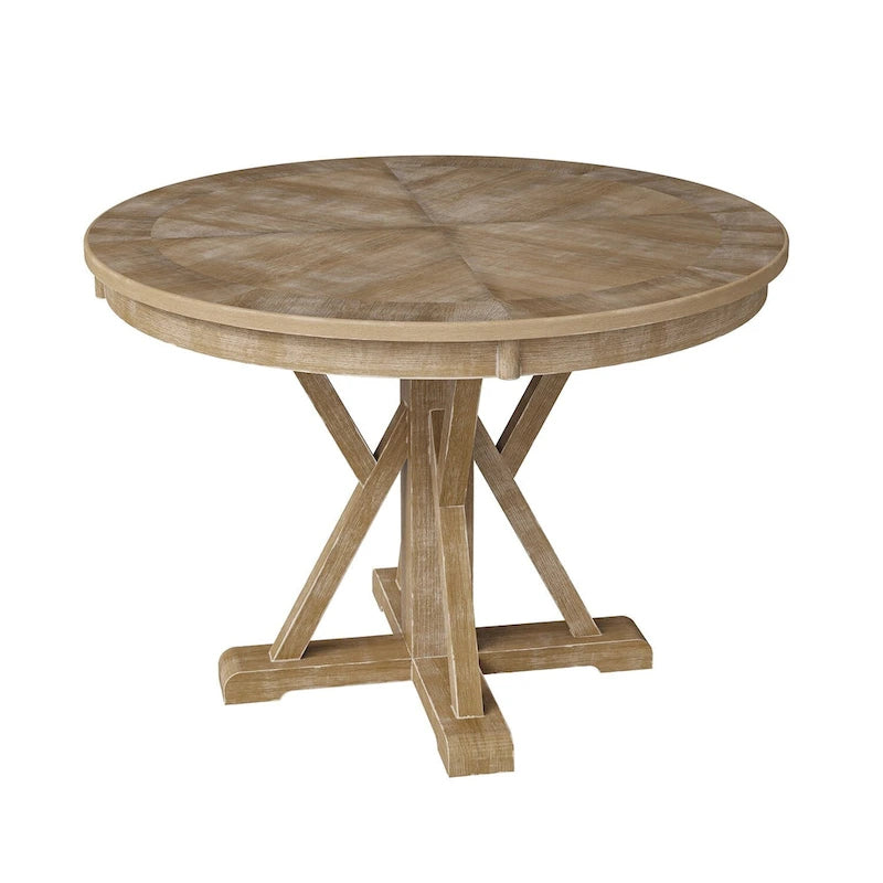 Country-Style Round Dining Table