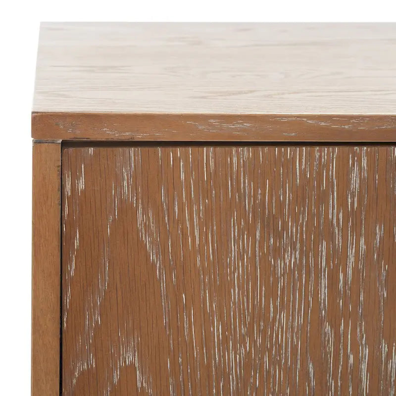 Contemporary 3-Drawer Nightstand with Chic Hardware and Timeless Finish