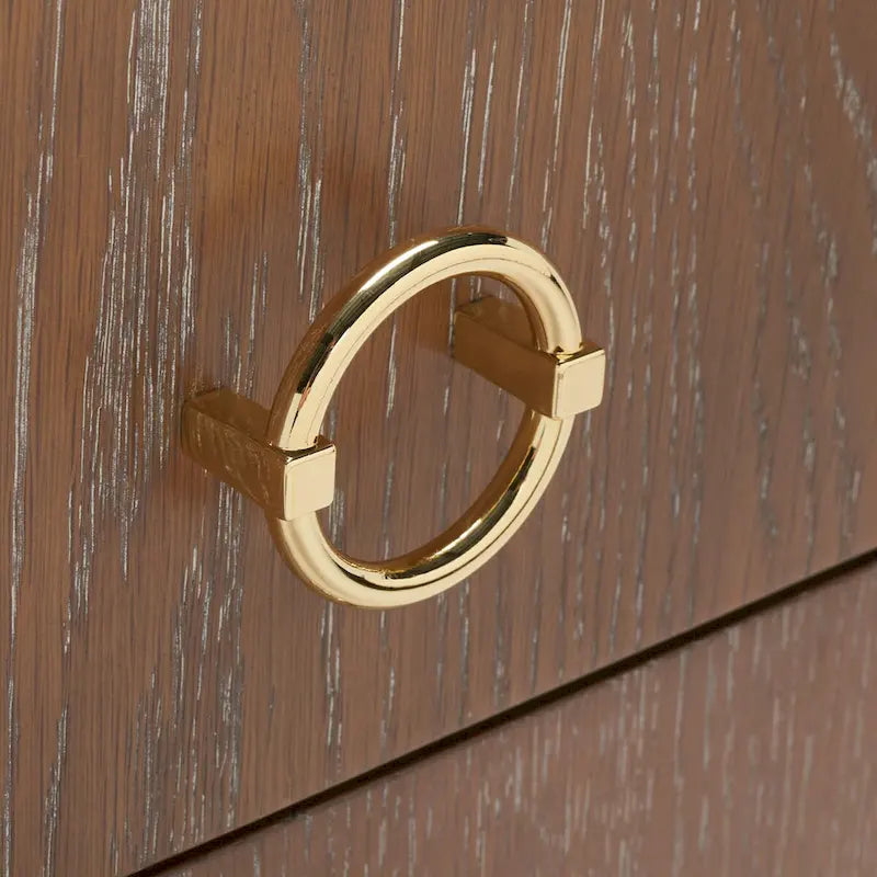 Contemporary 3-Drawer Nightstand with Chic Hardware and Timeless Finish