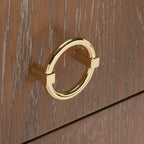 Contemporary 3-Drawer Nightstand with Chic Hardware and Timeless Finish