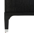 Contemporary 3-Drawer Nightstand with Chic Hardware and Timeless Finish
