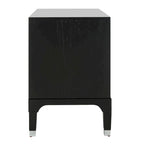 Contemporary 3-Drawer Nightstand with Chic Hardware and Timeless Finish