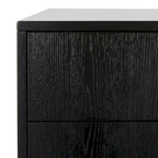Contemporary 3-Drawer Nightstand with Chic Hardware and Timeless Finish