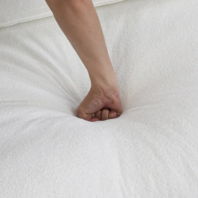 Modular Linen Sectional Sofa, L-Shape with Removable Covers & Down Cushions, Seats 5, 330 lbs Capacity