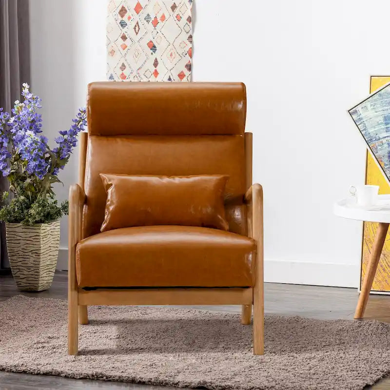 Linen uphoLstered Casual Chair