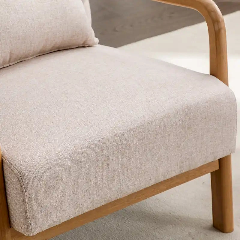 Linen uphoLstered Casual Chair