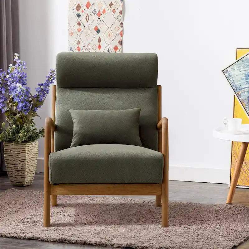 Linen uphoLstered Casual Chair
