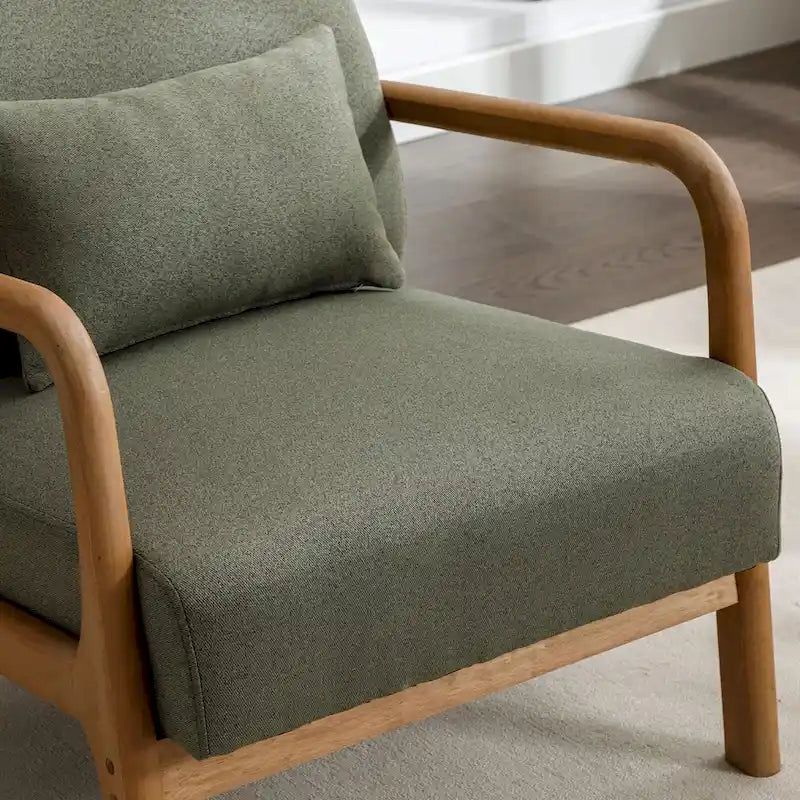 Linen uphoLstered Casual Chair