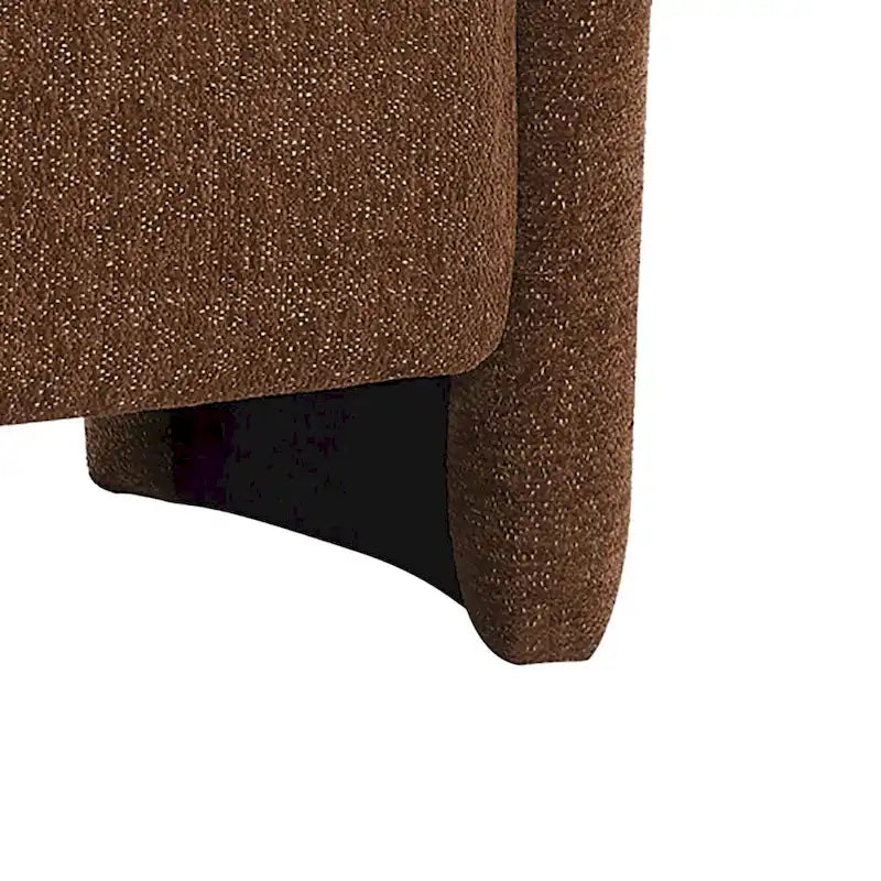 Minimalist Stylish Chenille Fabric Upholstered Storage Bench