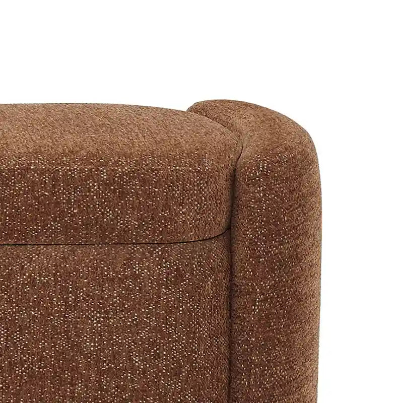 Minimalist Stylish Chenille Fabric Upholstered Storage Bench