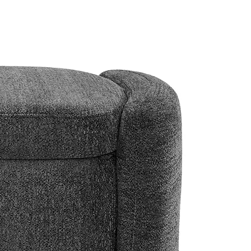 Minimalist Stylish Chenille Fabric Upholstered Storage Bench