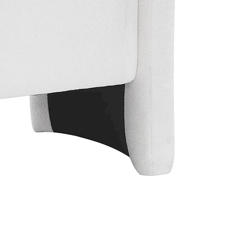 Minimalist Stylish Chenille Fabric Upholstered Storage Bench