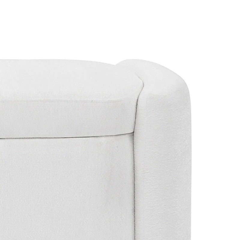 Minimalist Stylish Chenille Fabric Upholstered Storage Bench