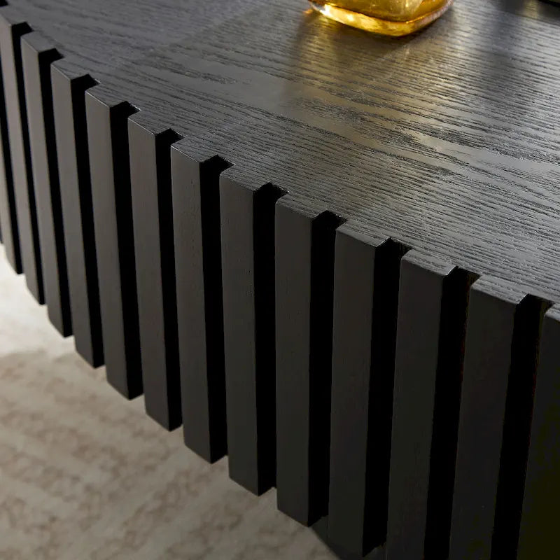 Compact 43.31" Coffee Table with Sturdy MDF Pedestal Base, Modern Design for Living Room & Bedroom