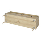 Modern Rattan TV Stand with Solid Wood Feet