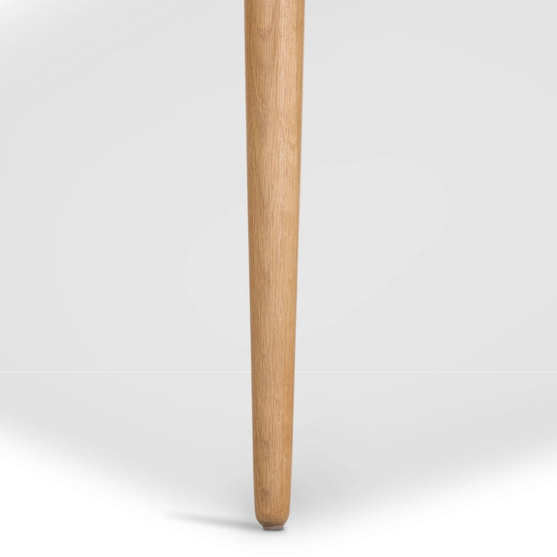 Classic Black Dining Chair, Solid Oak Frame with Windsor Back & Tapered Legs, 19"W Seat