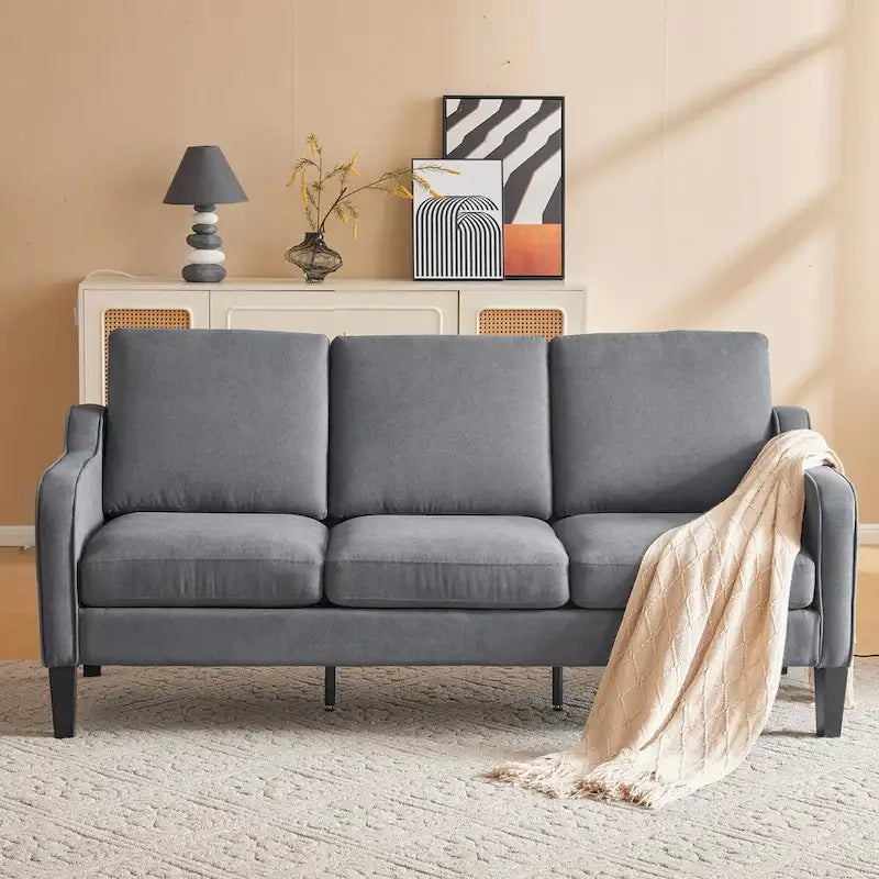 Modern 3-Seater Sofa with 115° Recline, Removable Washable Covers & 700 lb Weight Capacity