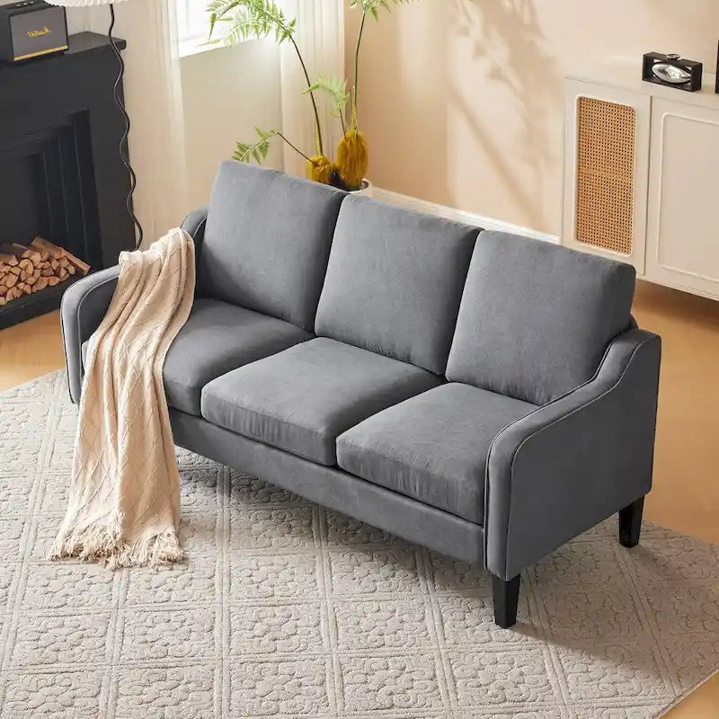Modern 3-Seater Sofa with 115° Recline, Removable Washable Covers & 700 lb Weight Capacity