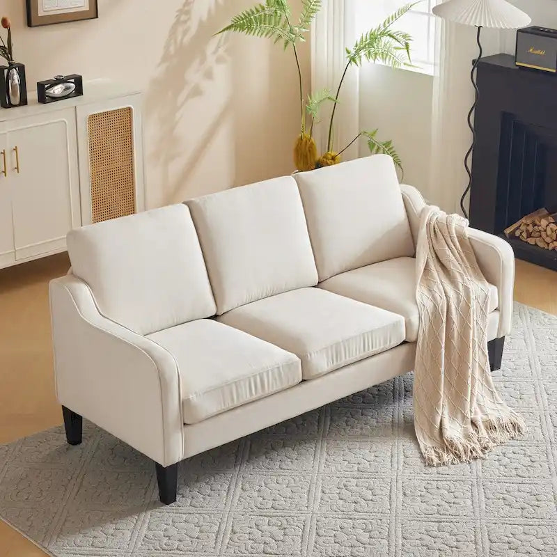 Modern 3-Seater Sofa with 115° Recline, Removable Washable Covers & 700 lb Weight Capacity