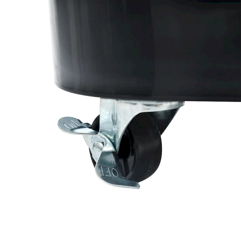 A stackable side table set with wheels and drawers, featuring a modern, minimalist luxury design.