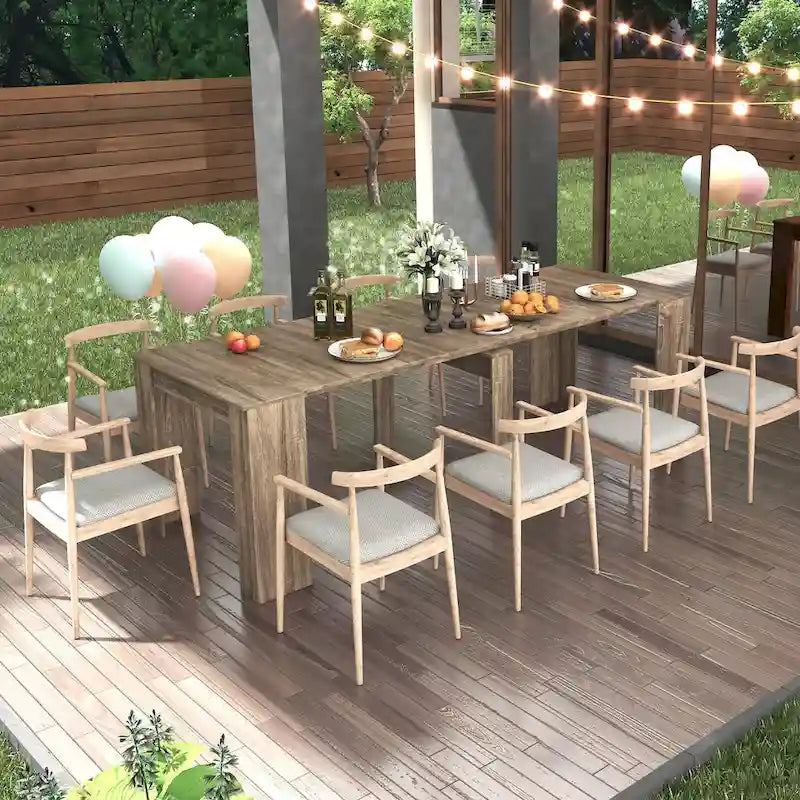 Modular Extendable Console Table, Expands from 20" to 118" with 5 Panels, Modern Space-Saving Design