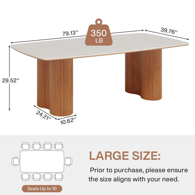 Double-layered dining table